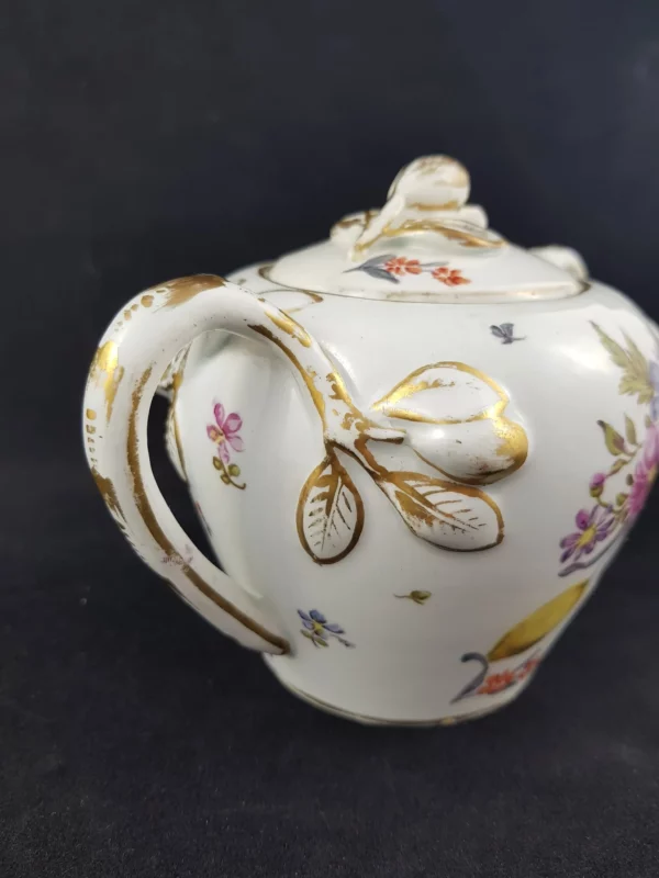 HOCHST - Pot à sucre en porcelaine, motif floral doré – Image 4