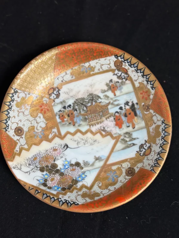 JAPON - Tasse et soucoupe en porcelaine japonaise Kutani – Image 4